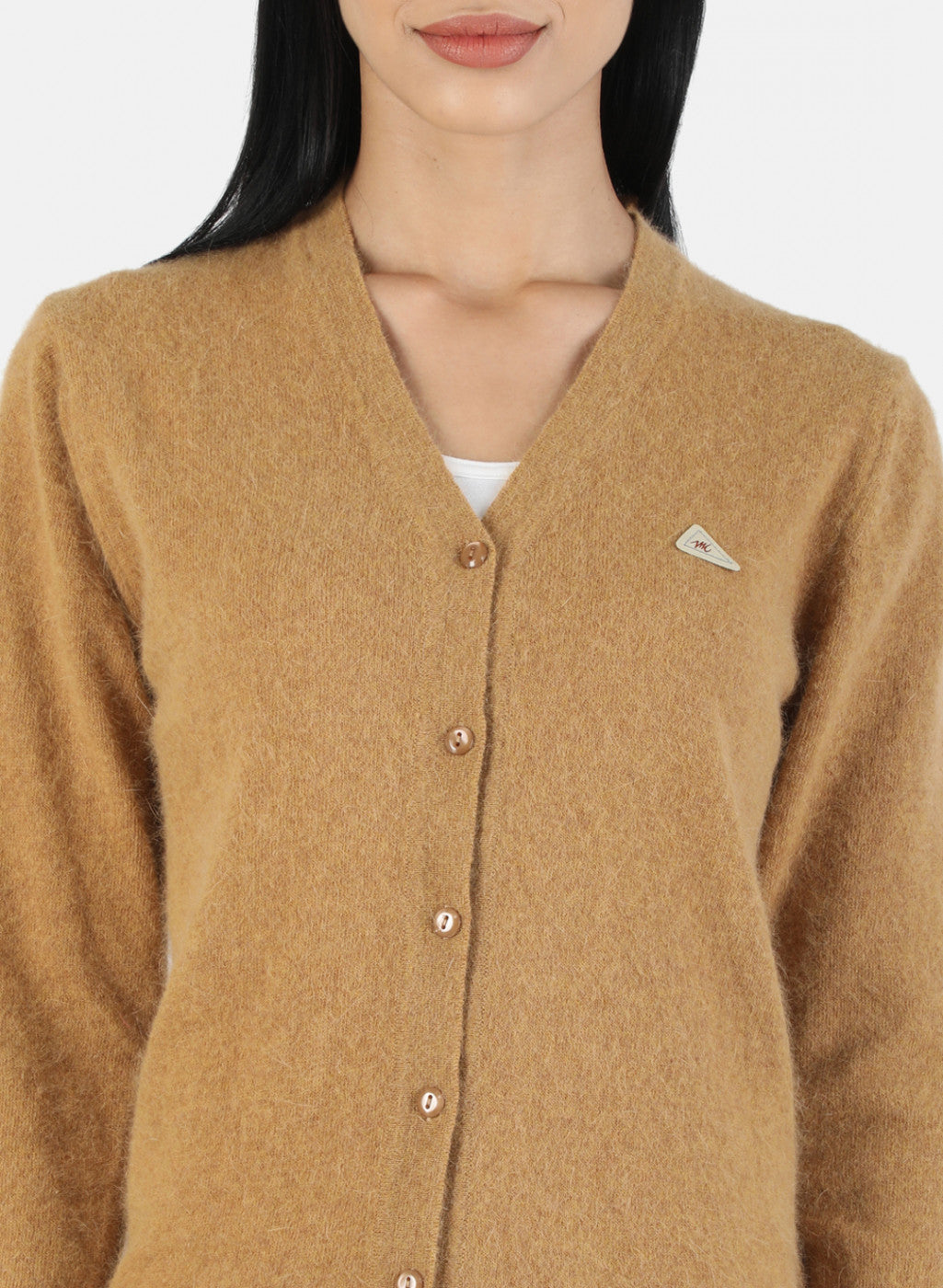 Women Brown Solid Cardigan