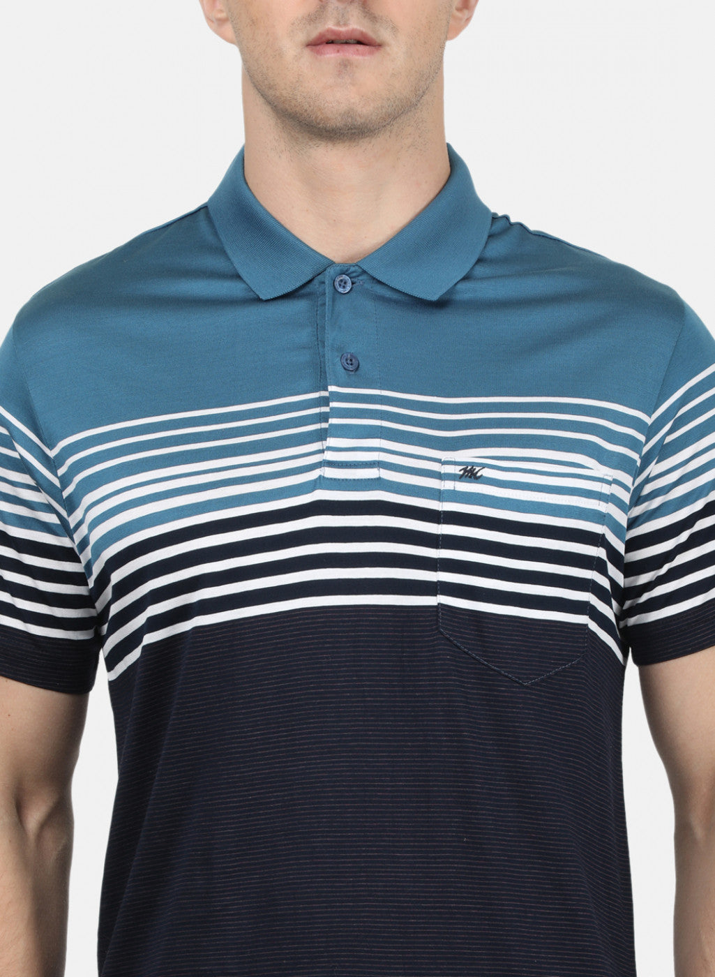 Mens Blue Stripe T-Shirt