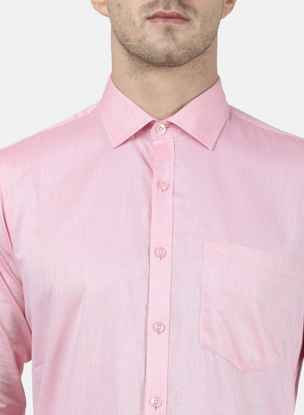 Mens Pink Printed Shirt