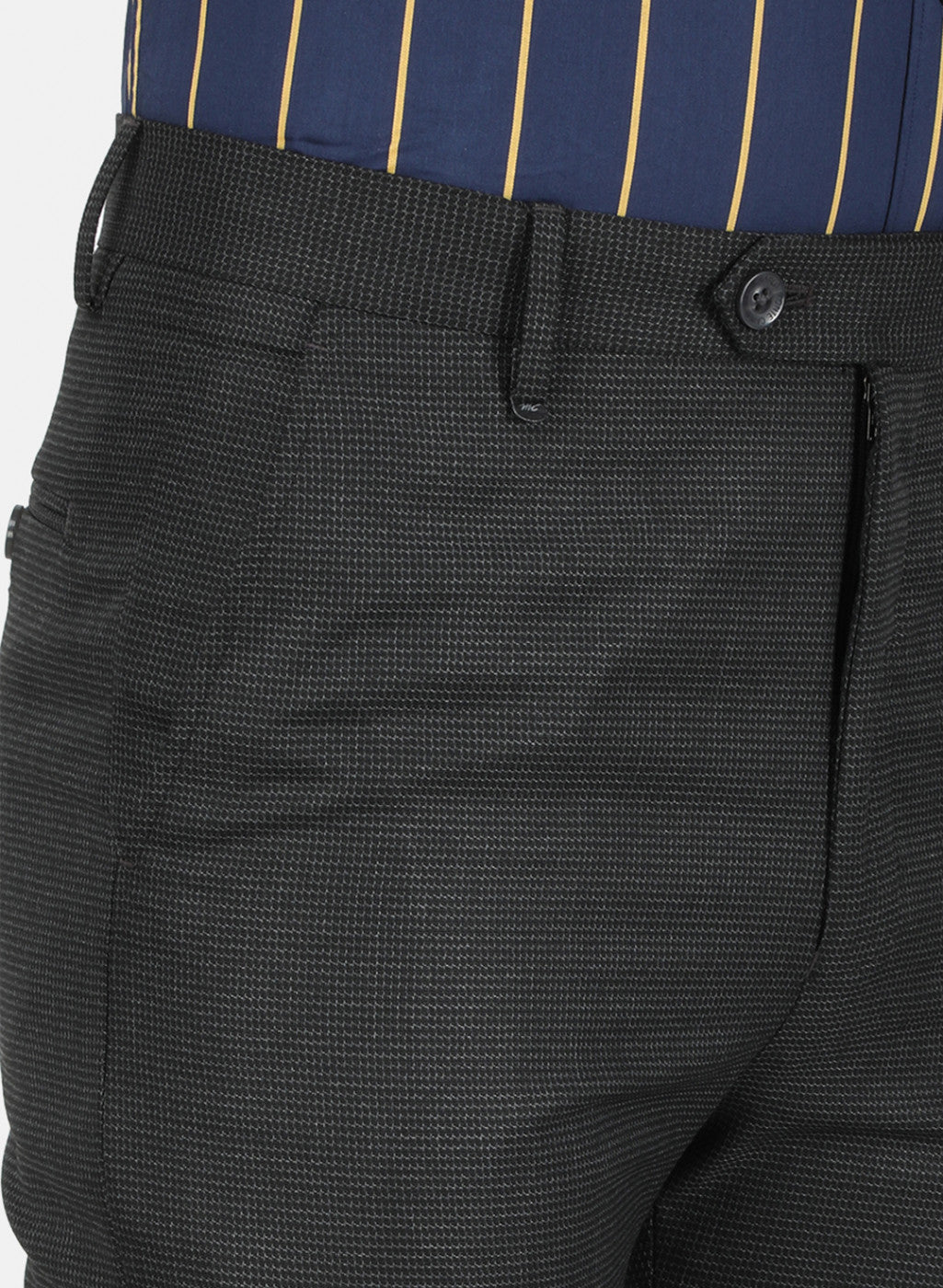 Mens Black Smart Trouser