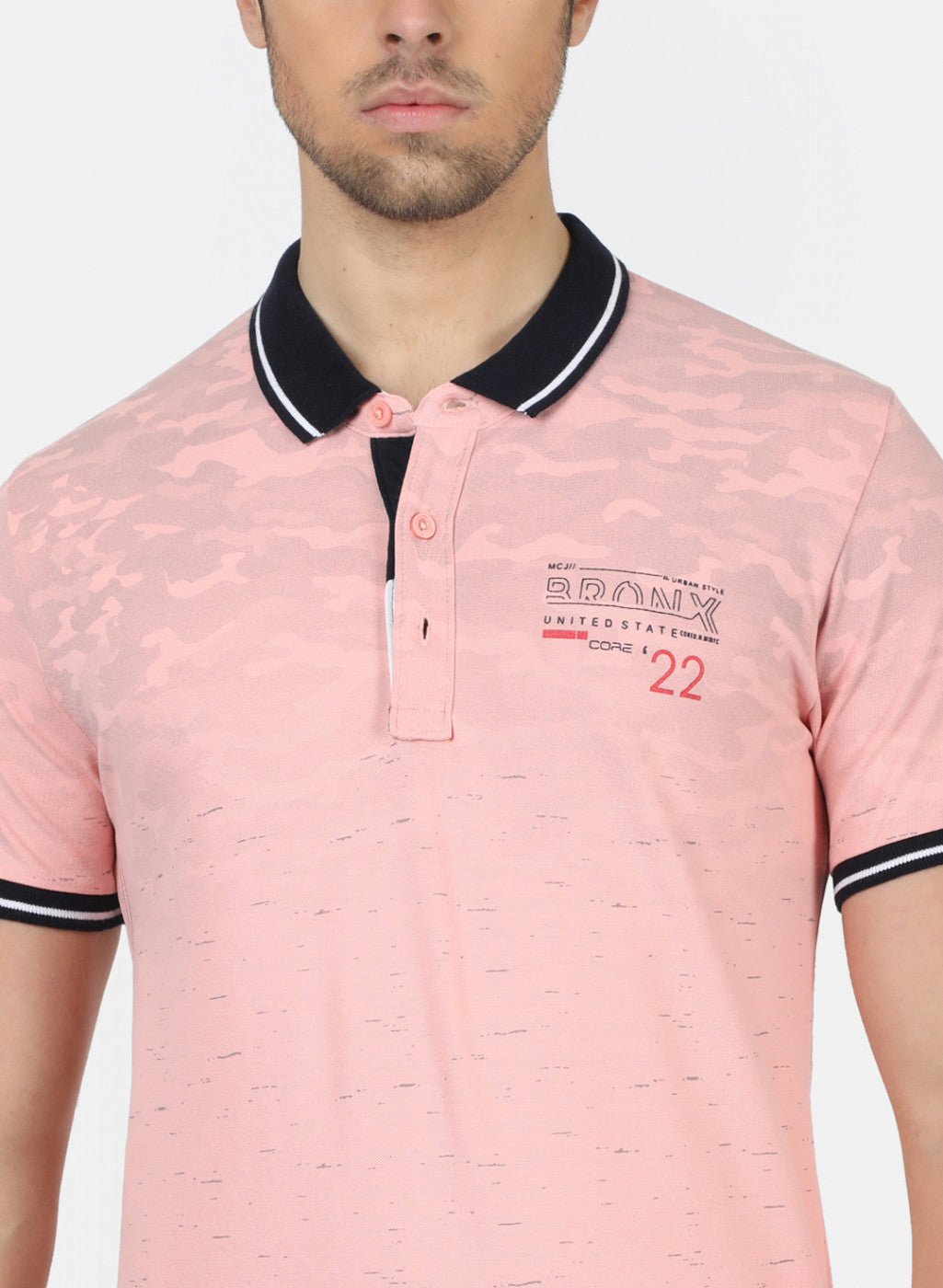 Men Pink Printed T-Shirts