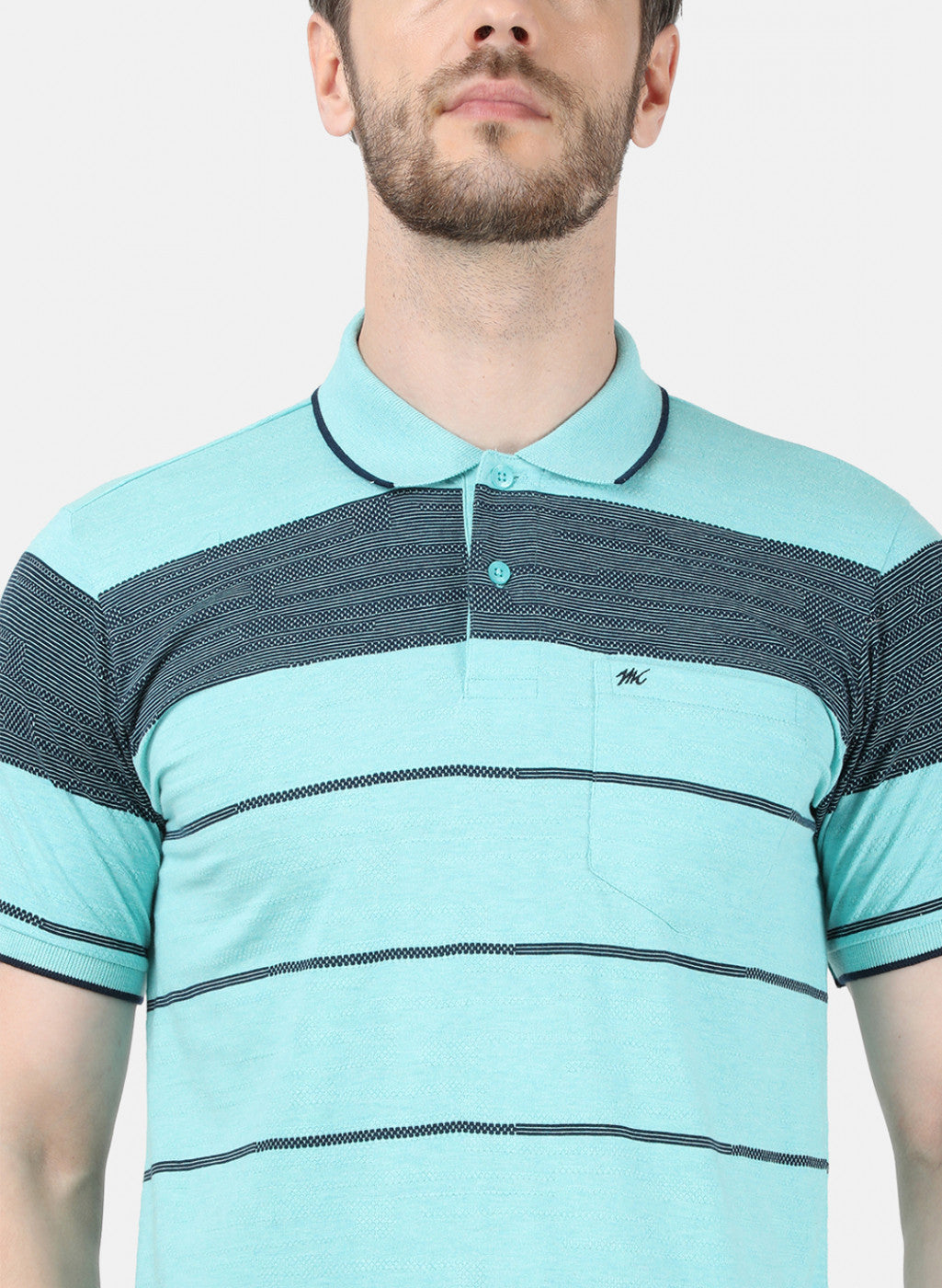 Mens Blue Stripe T-Shirt