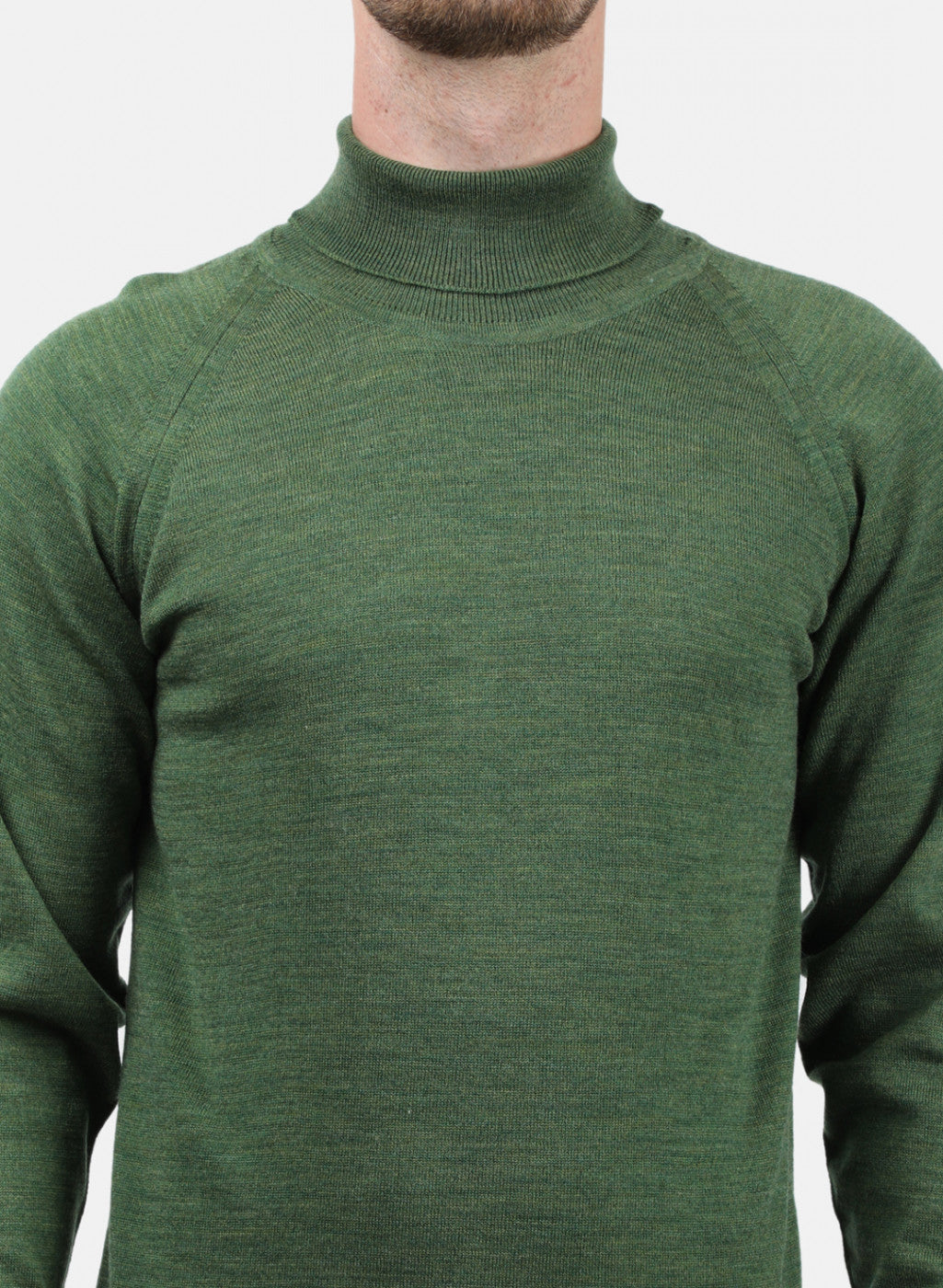 Men Olive Solid Pullover