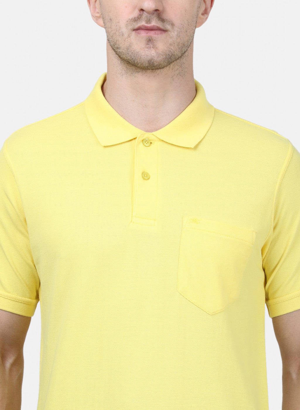 Mens Yellow Plain T-Shirts