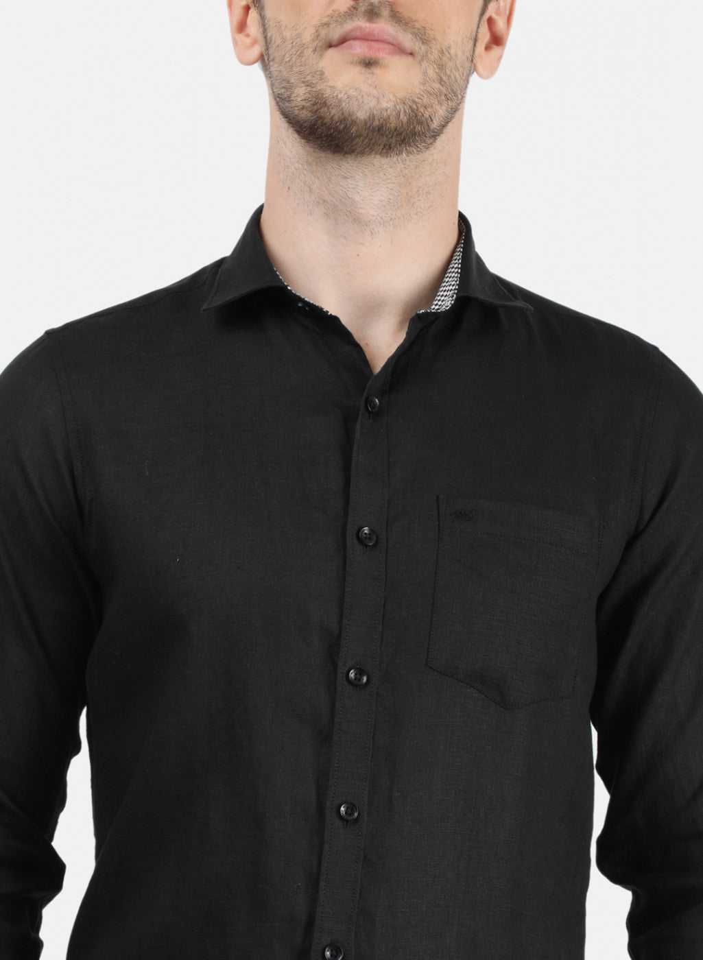 Men Black Solid Shirt