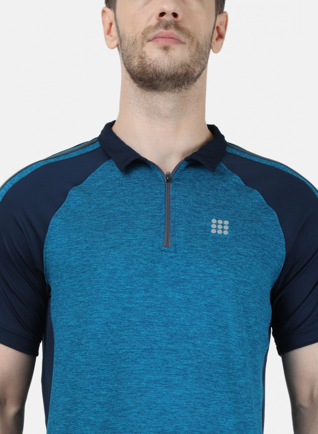 Mens Blue Plain T-Shirt