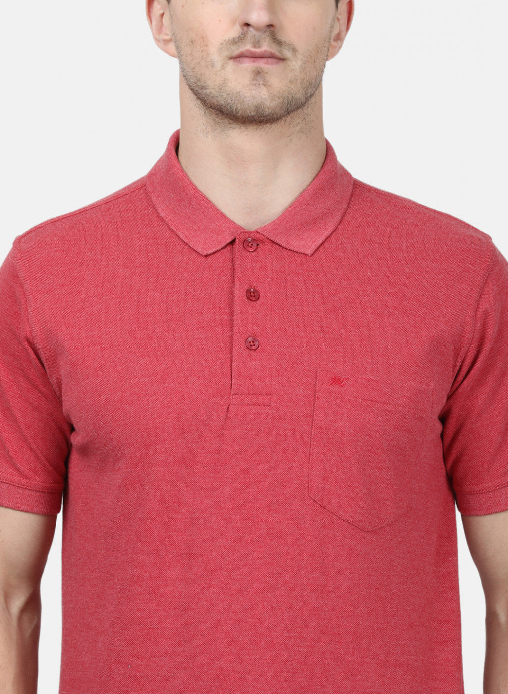 Mens Red Plain T-Shirts