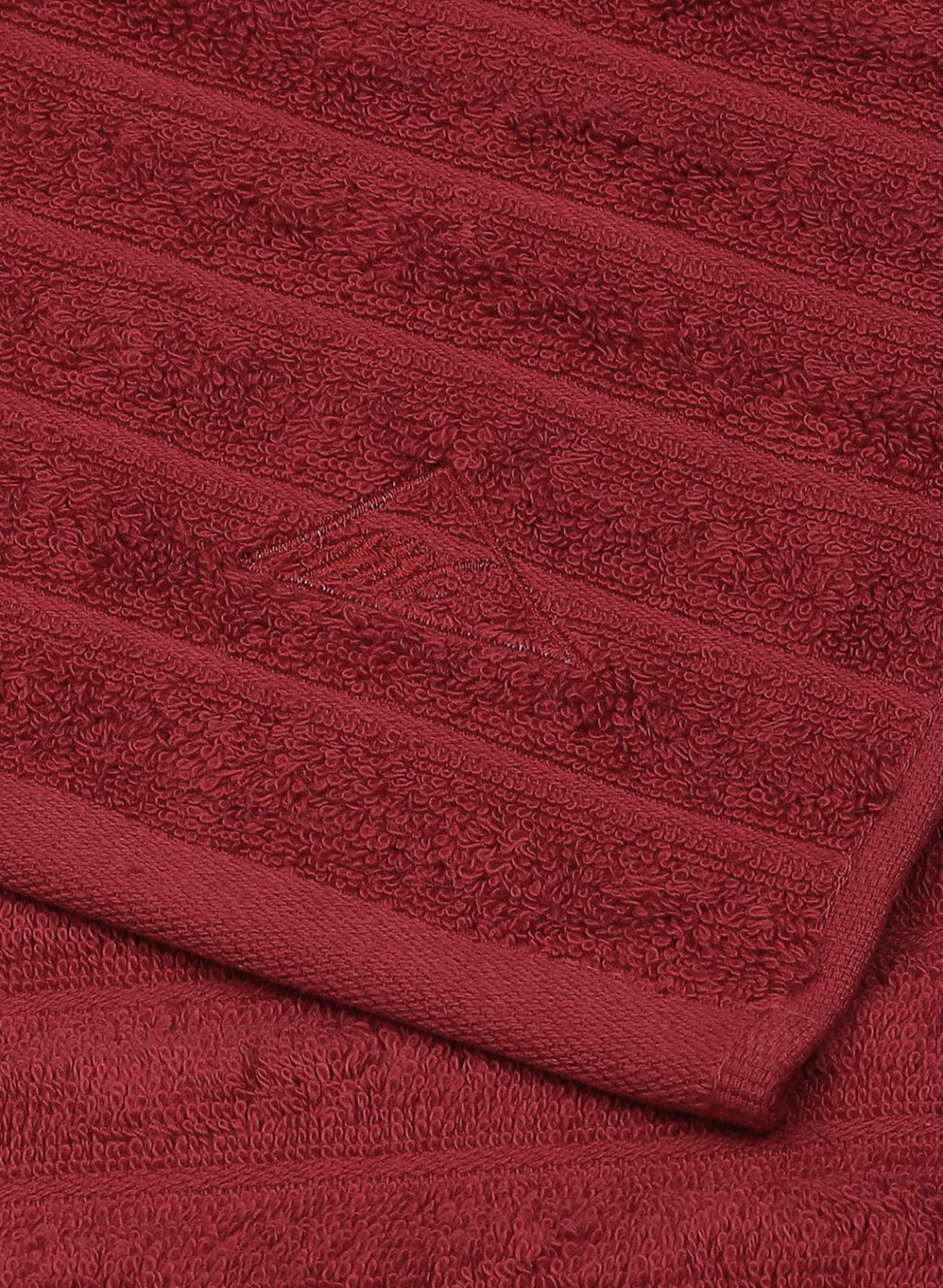 Red Cotton 525 GSM Towel Set Pack of 2 (1 Bath & 1 Hand Towel)