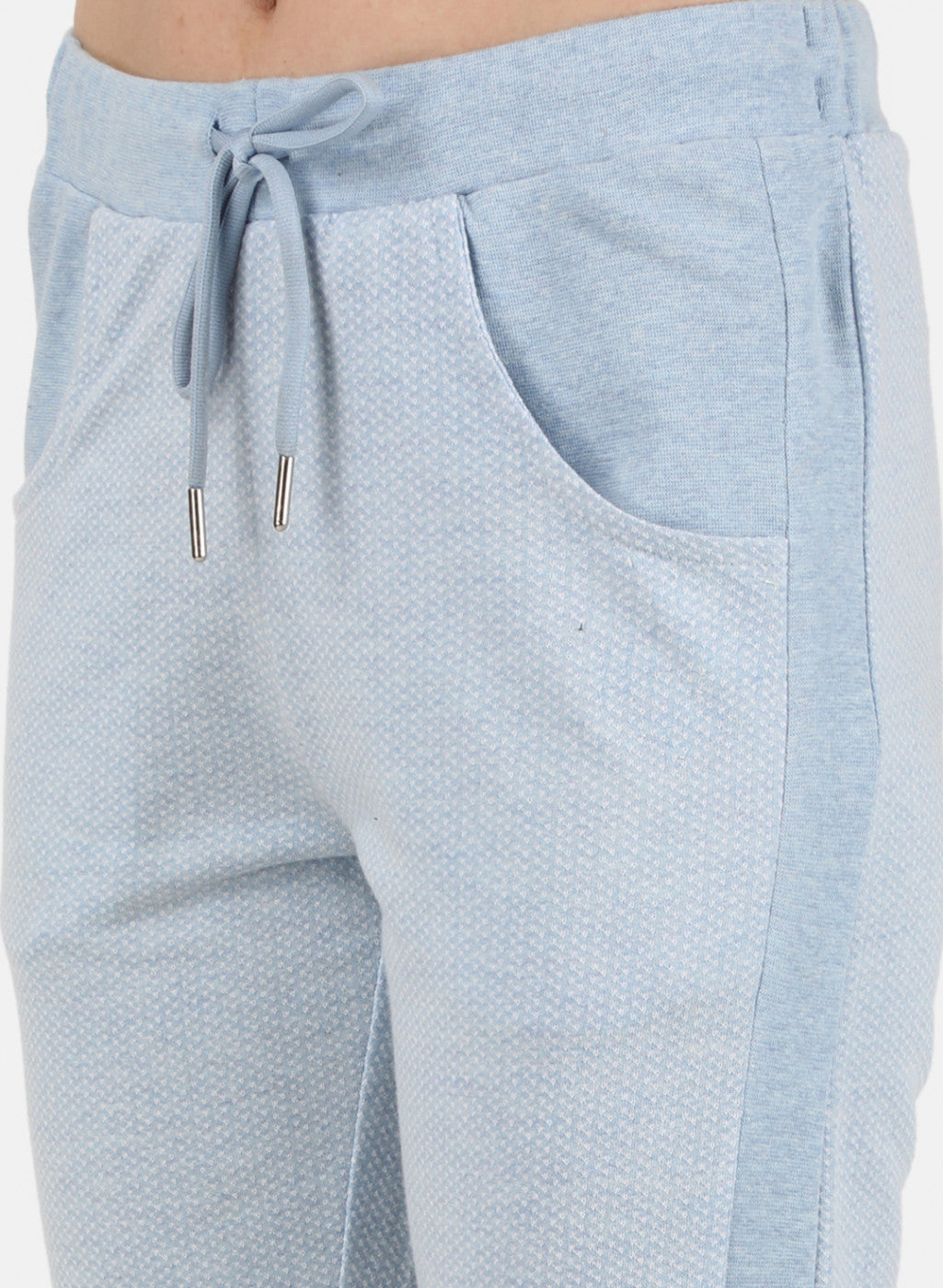 Womens Sky Blue Jaquard Lower