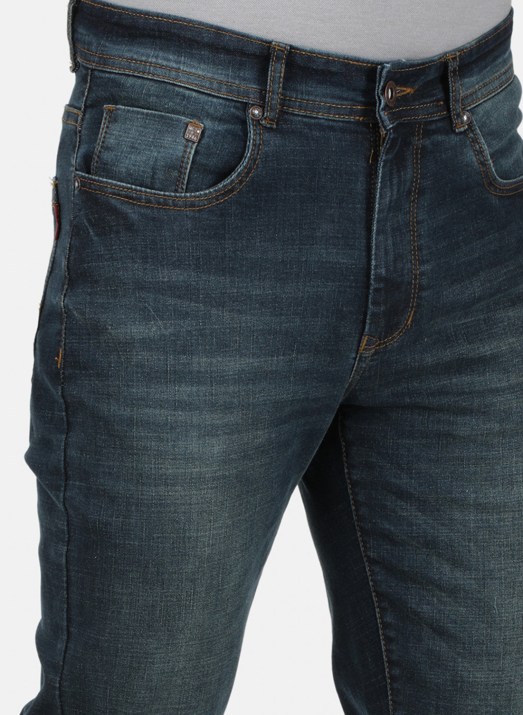 Mens Blue Regular Denim