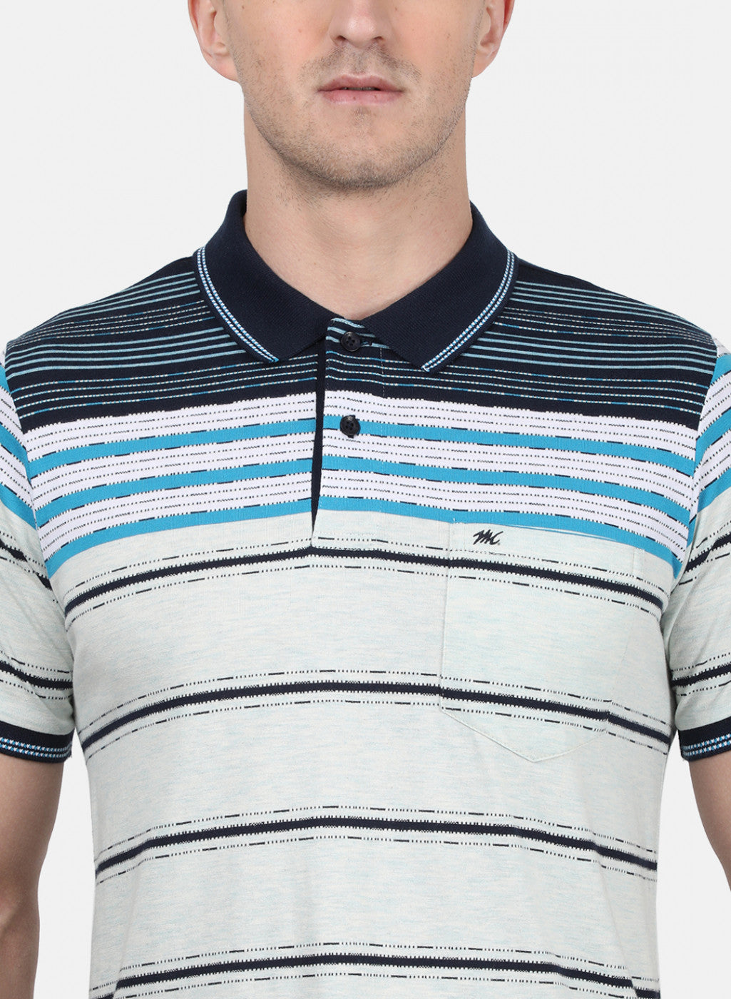 Mens Blue Stripe T-Shirt