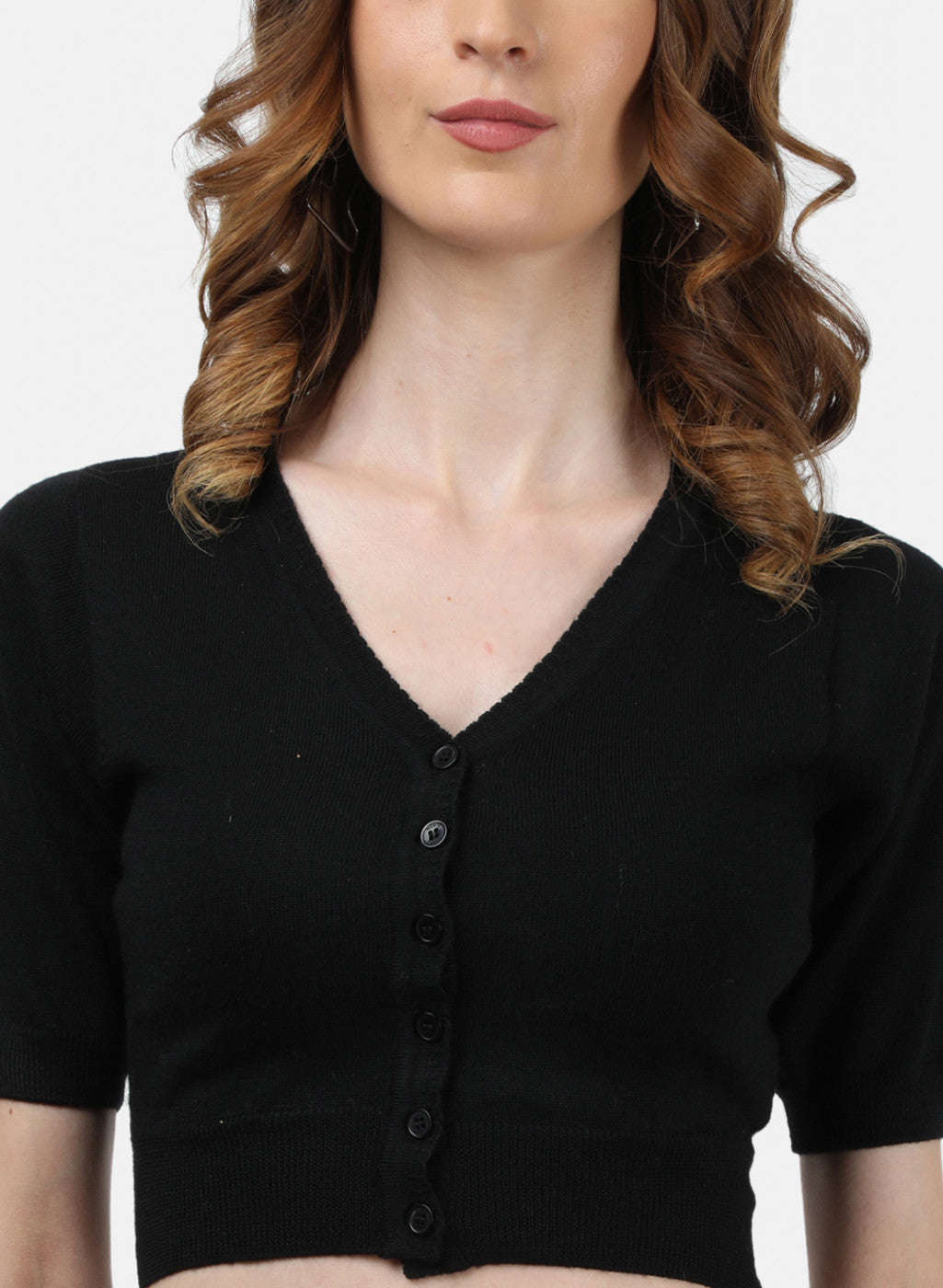 Women Black Solid Blouse