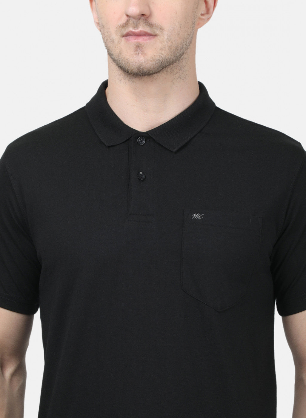 Mens Black Plain T-Shirts