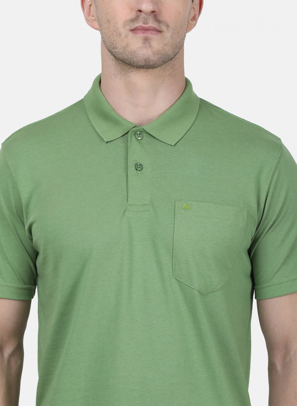 Mens Olive Plain T-Shirt