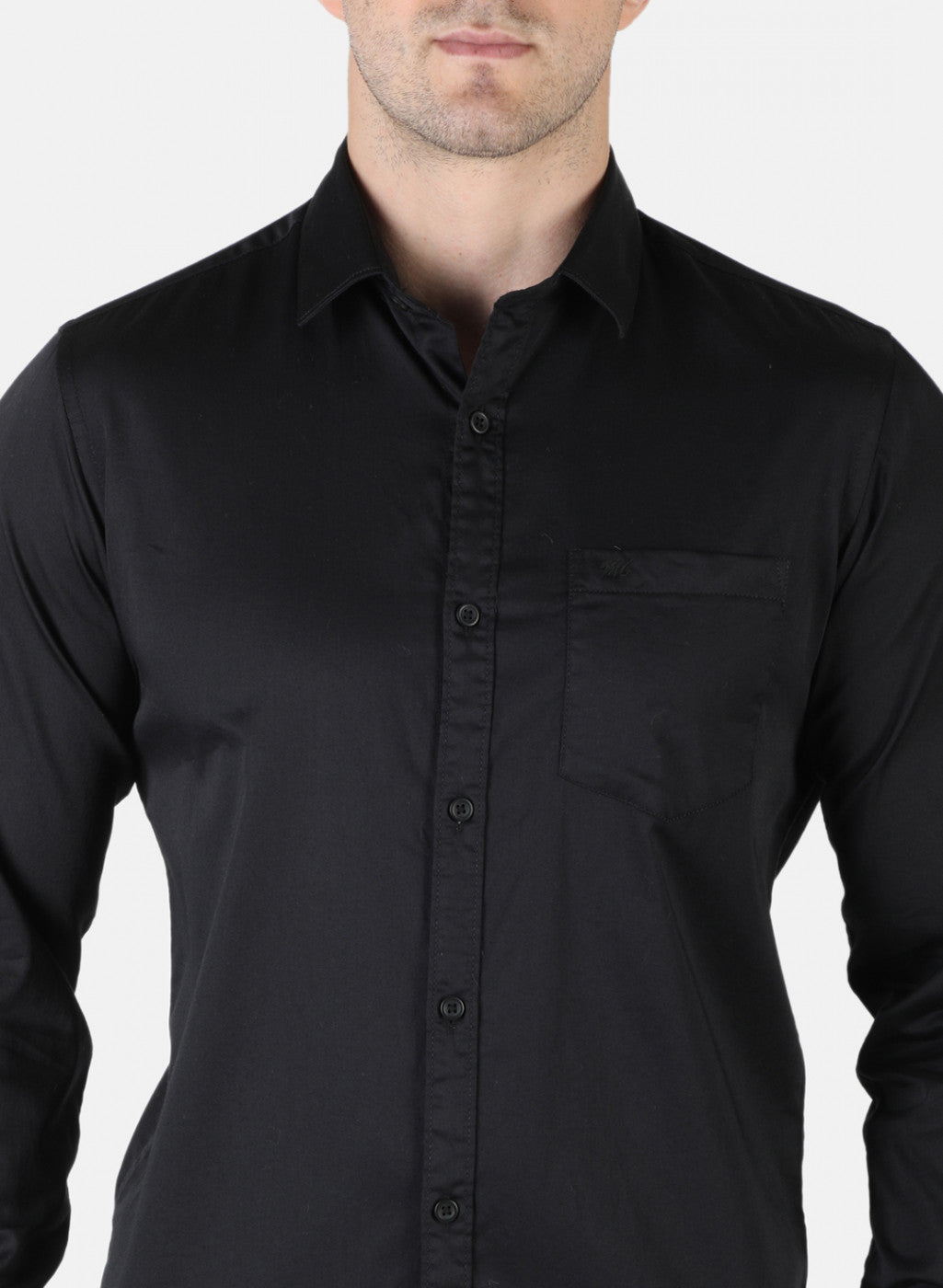 Men Black Solid Shirt