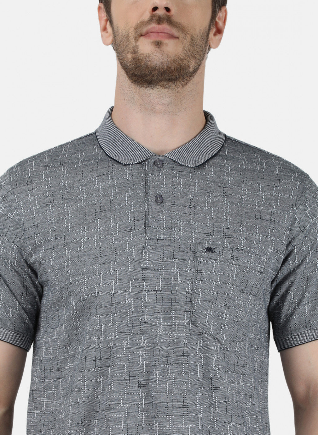 Mens Grey Stripe T-Shirt