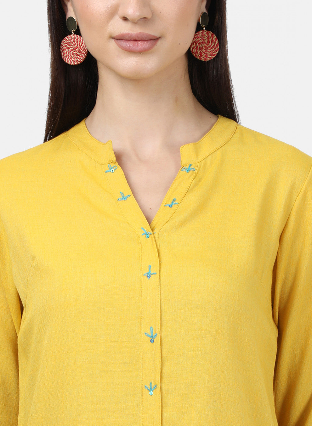 Womens Gold Plain Tunics