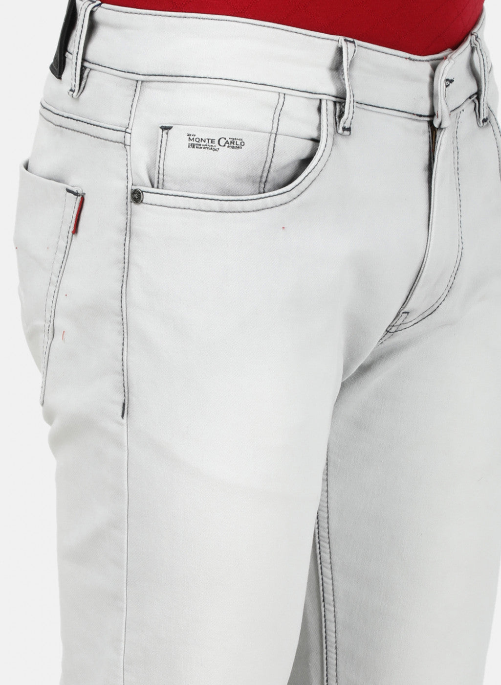 Mens Grey NArrow Denim