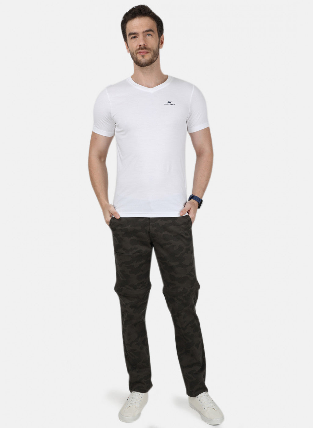 Mens Multi Color Plain T-Shirt