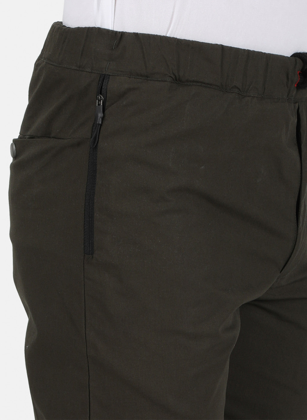 Mens Olive Plain Lower