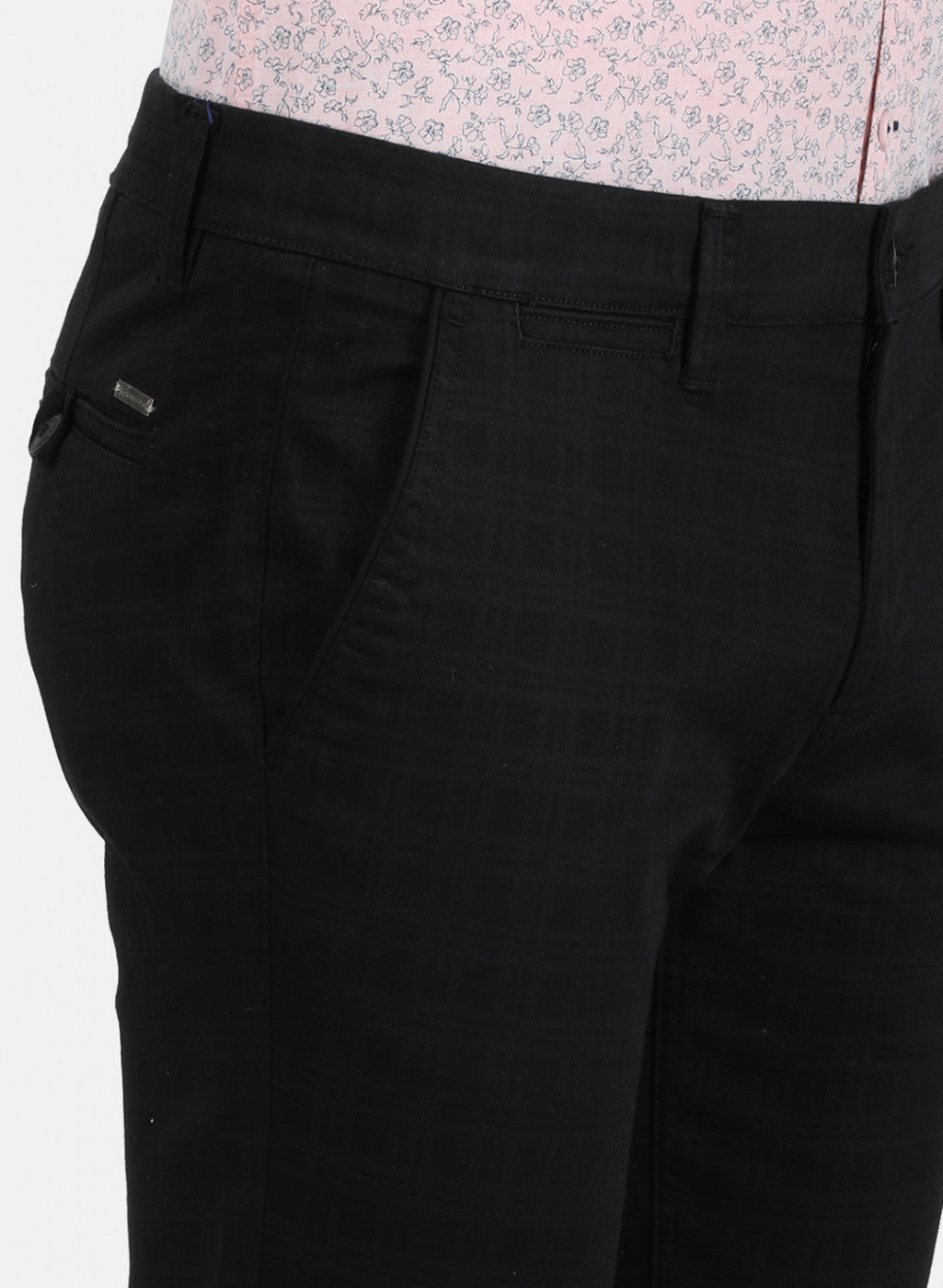 Mens Navy Blue Slim Fit Trouser