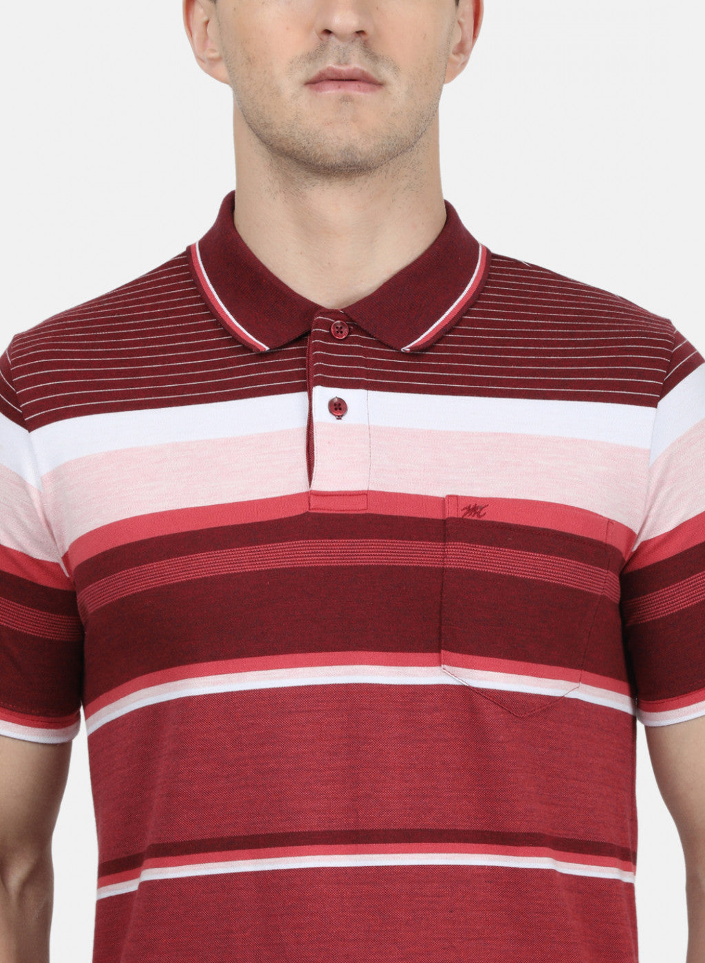 Mens Maroon Stripe T-Shirt