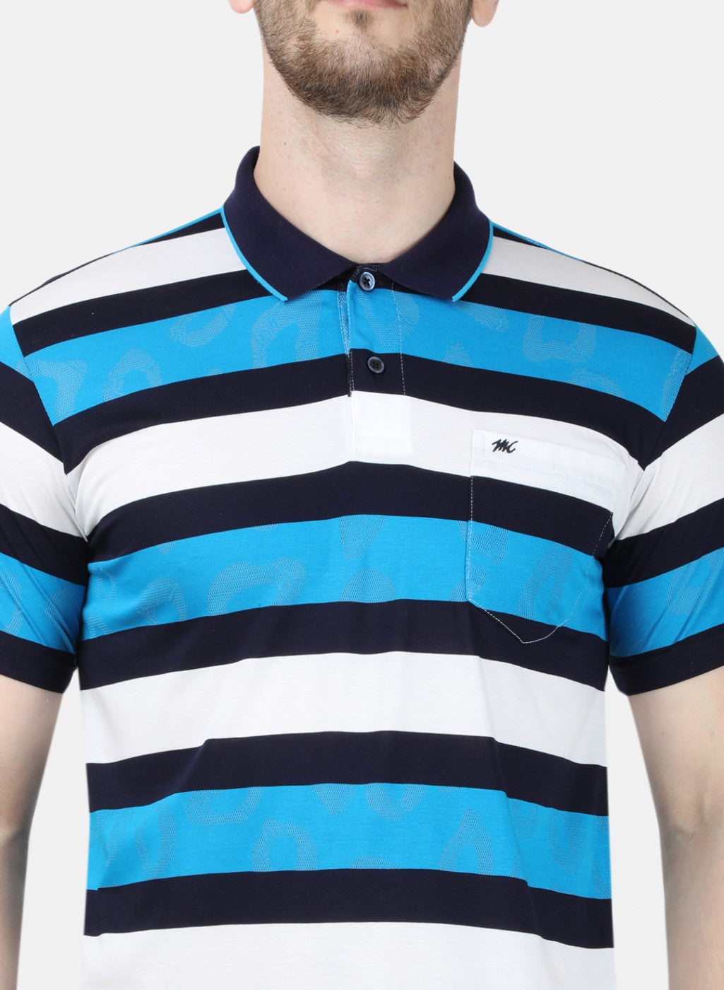 Mens Blue Stripe T-Shirt