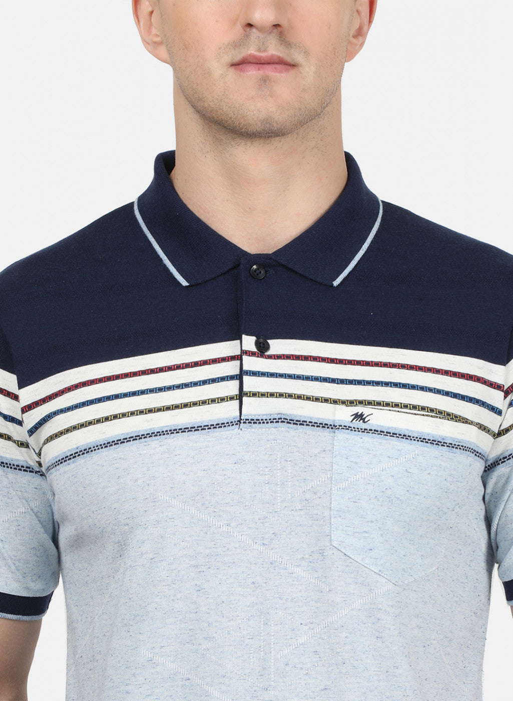 Mens Blue Stripe T-Shirt