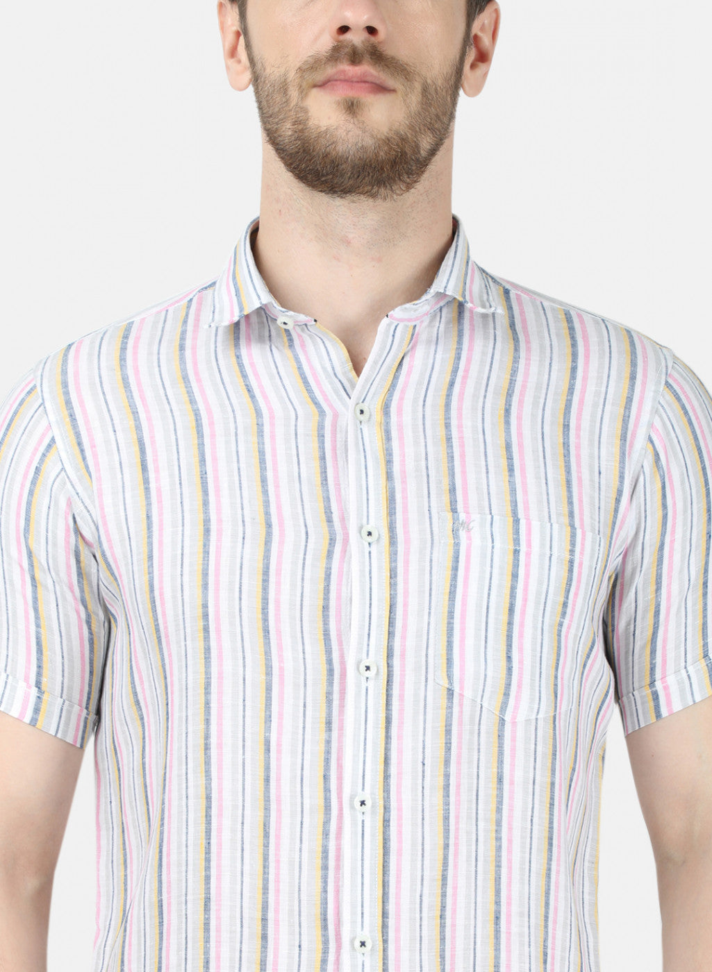 Mens Pink Stripe Shirt