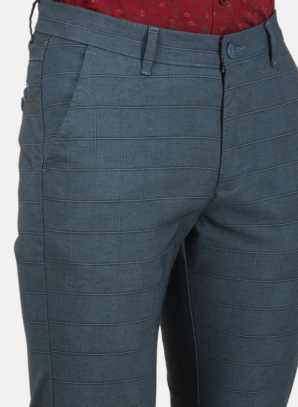 Mens Blue Smart Trouser