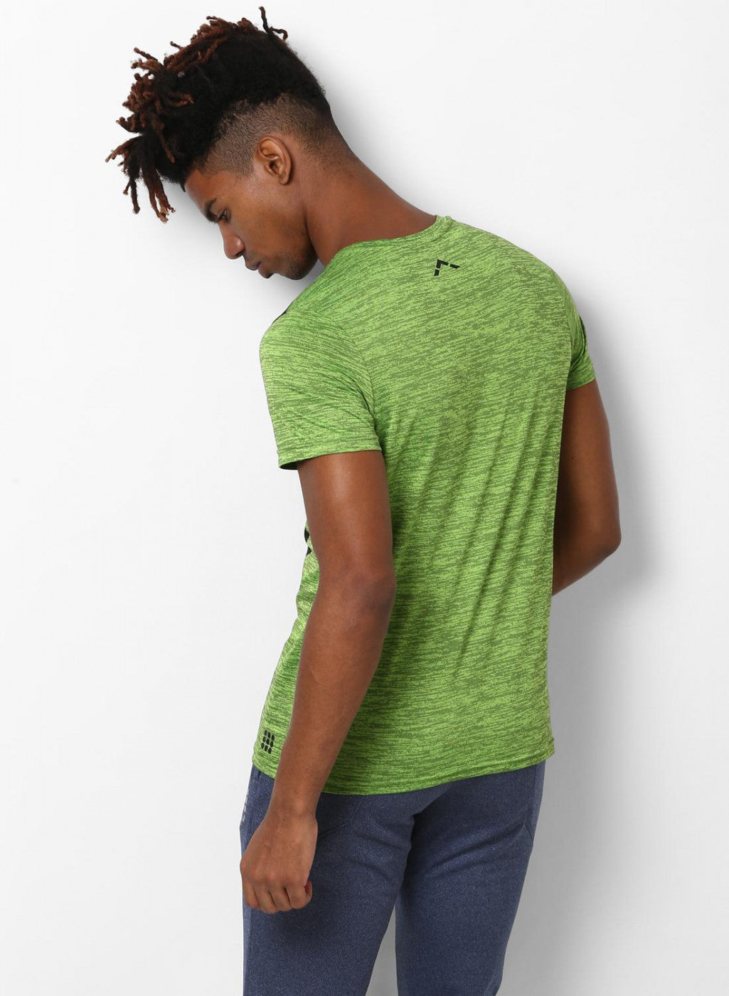 Rockit Green Round Neck Smart Fit T-Shirt