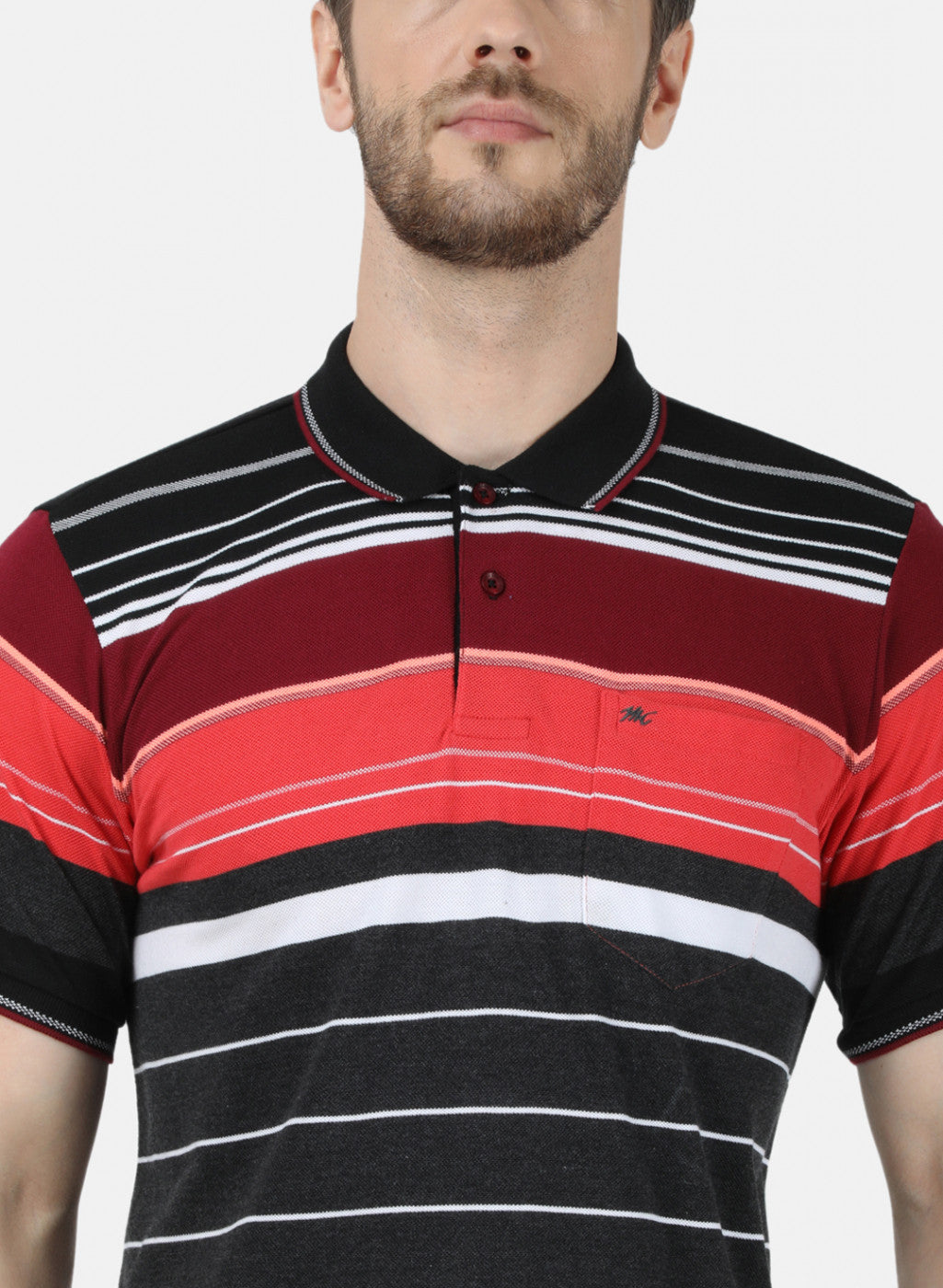 Mens Multicolor Stripe T-Shirt