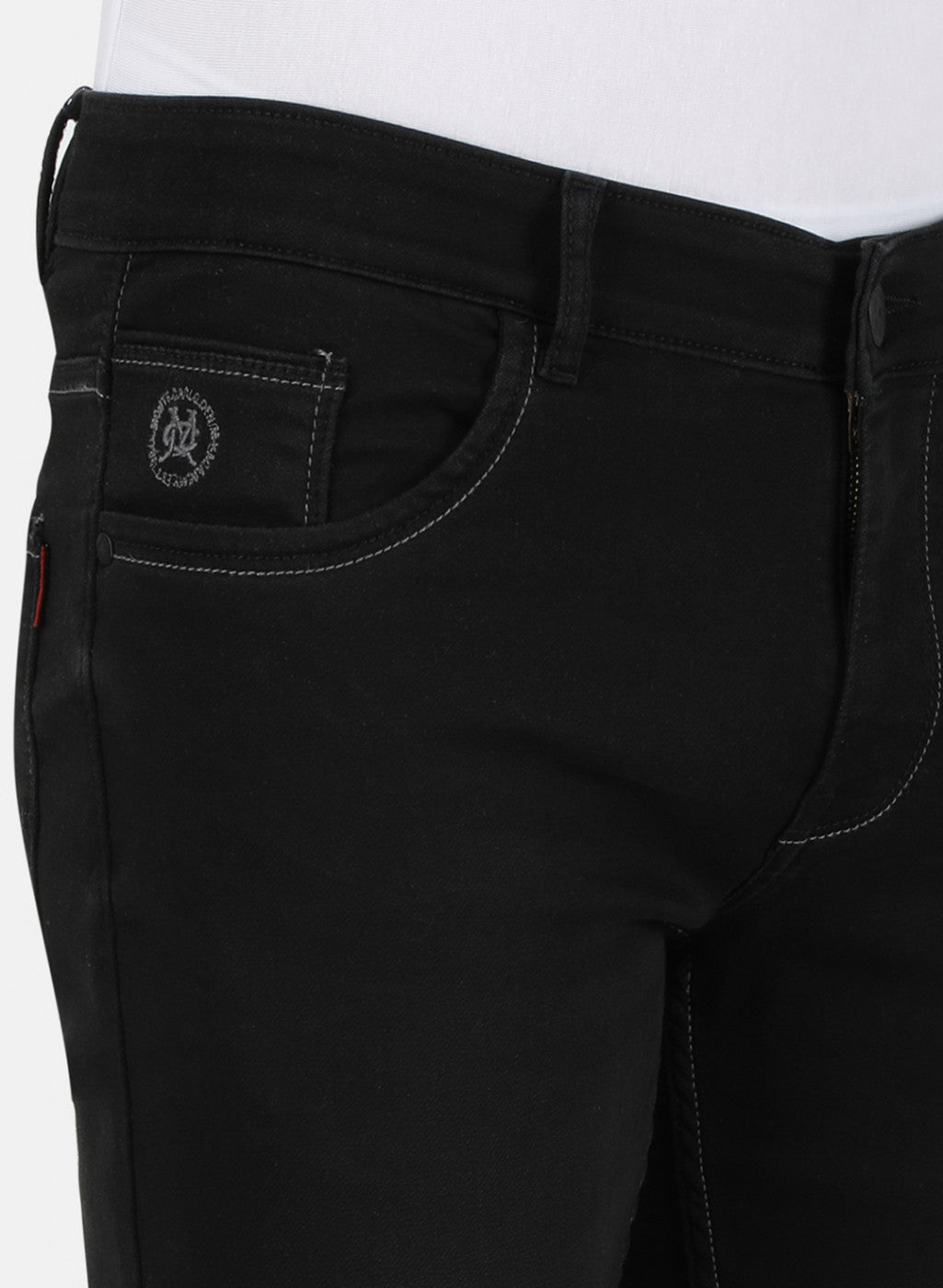 Mens Black Skinny Denim