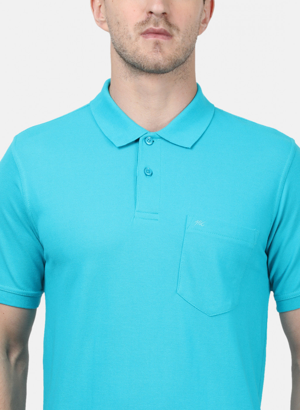 Mens Blue Plain T-Shirts