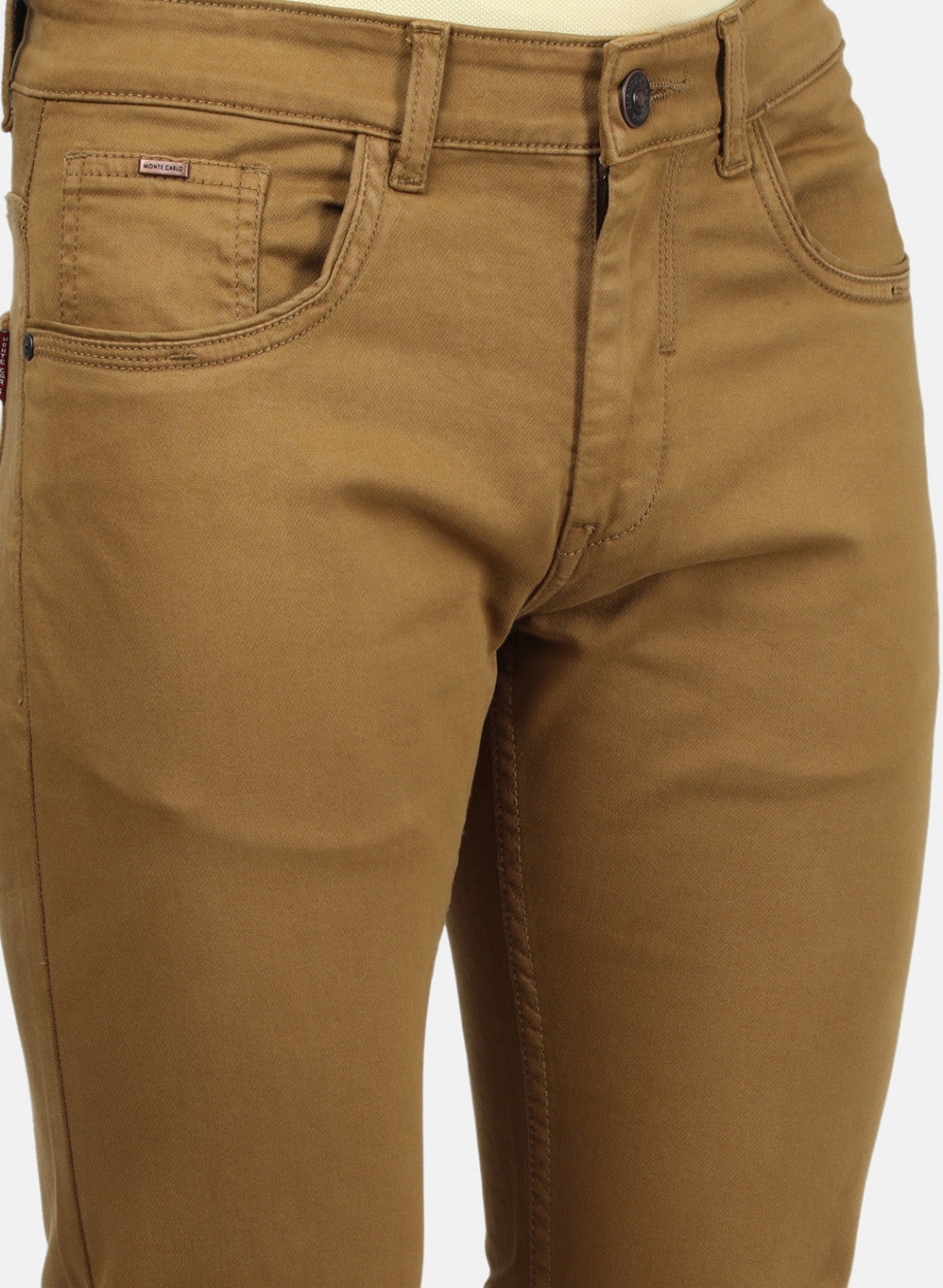 Mens Khaki Skinny Denim