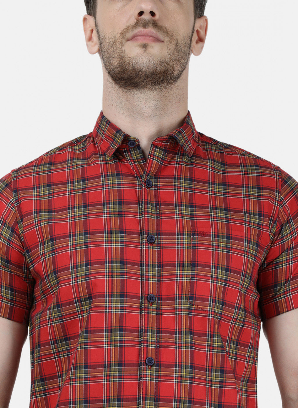 Mens Red Check Shirts