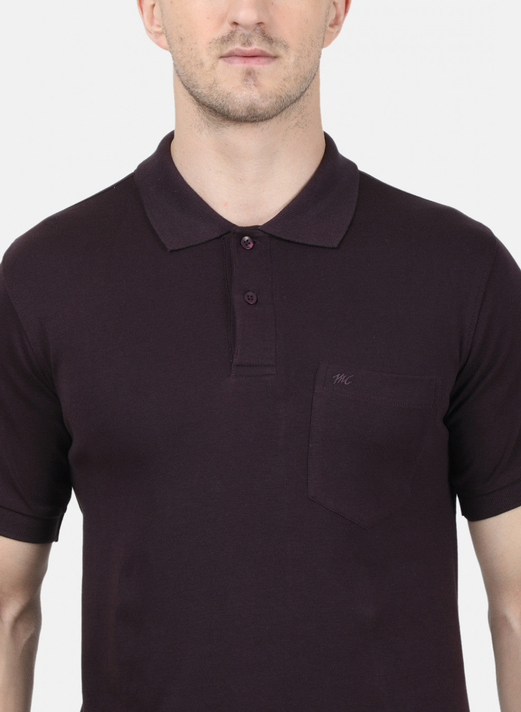 Mens Brown Plain T-Shirt