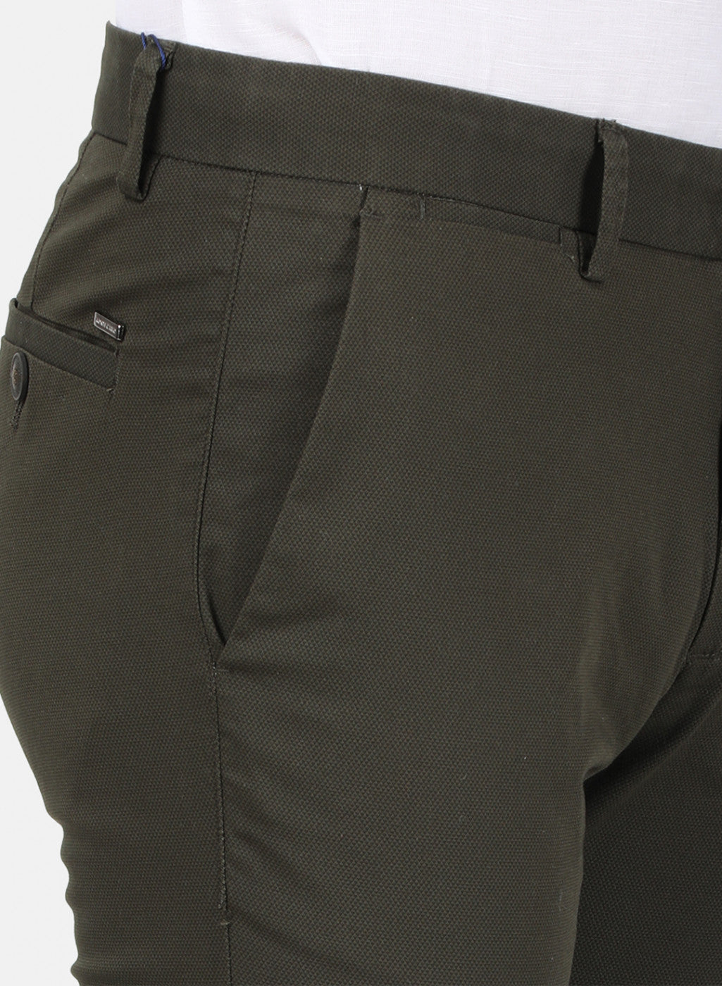 Mens Brown Slim Trouser