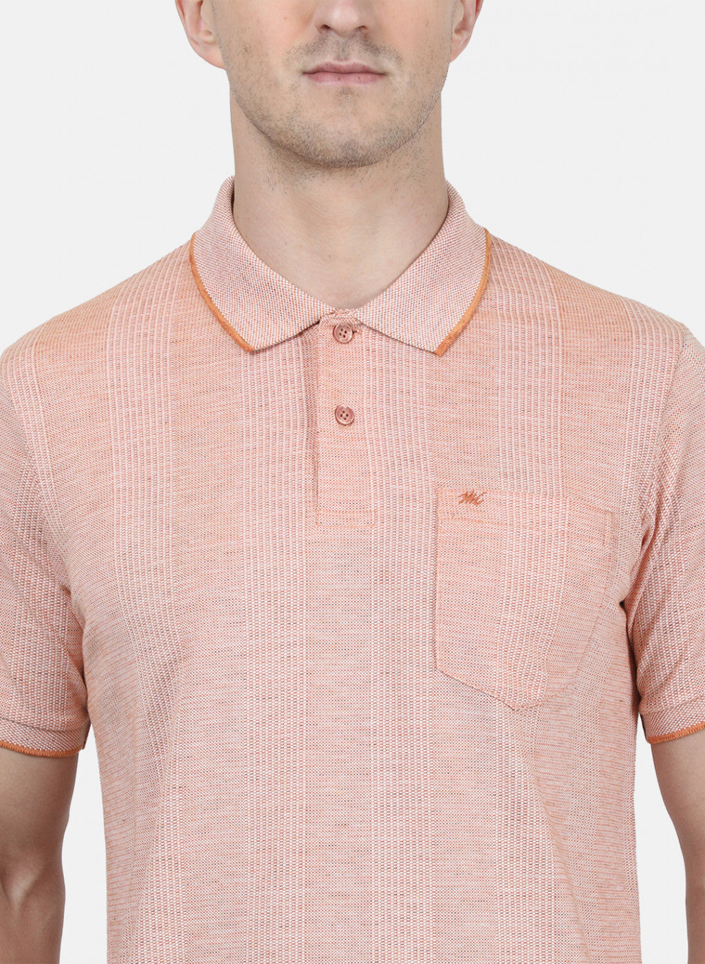 Mens Orange Stripe T-Shirt