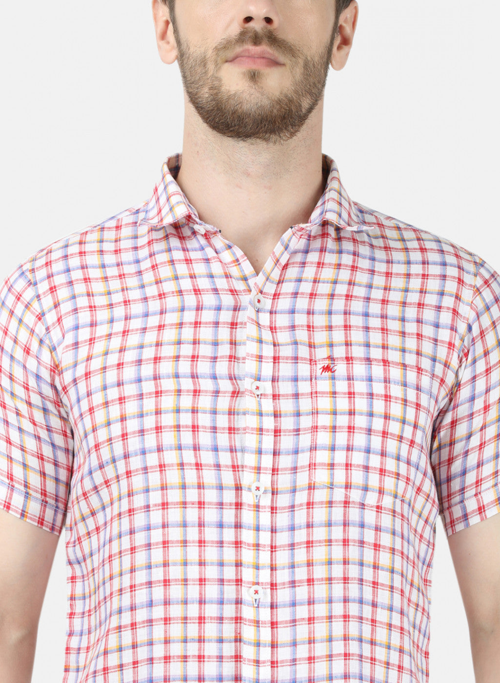 Mens Red Check Shirt