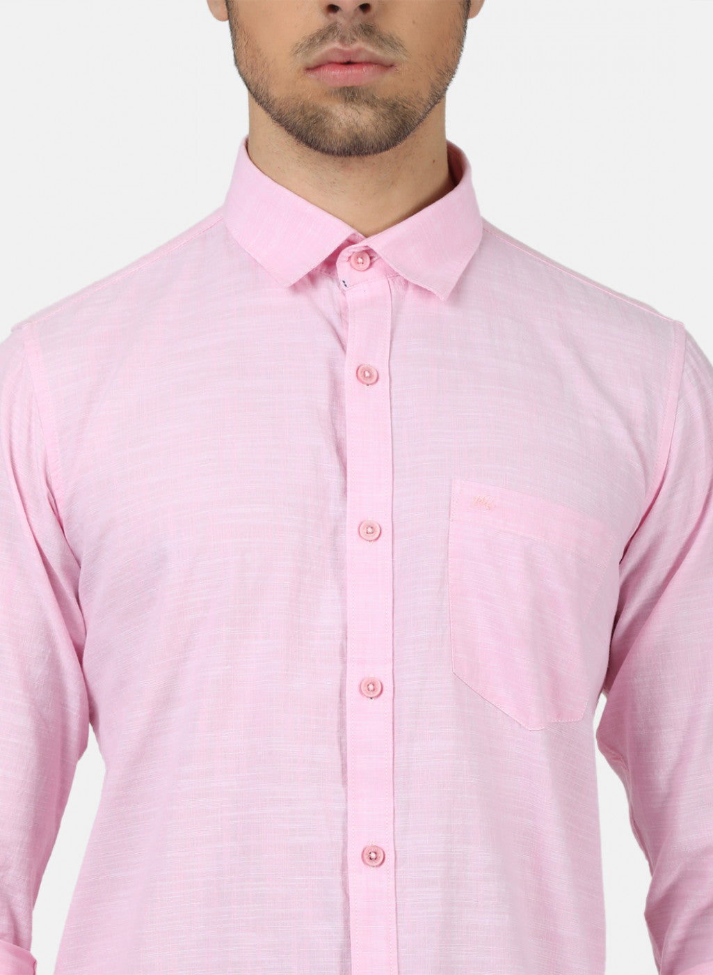 Men Pink Solid Shirts