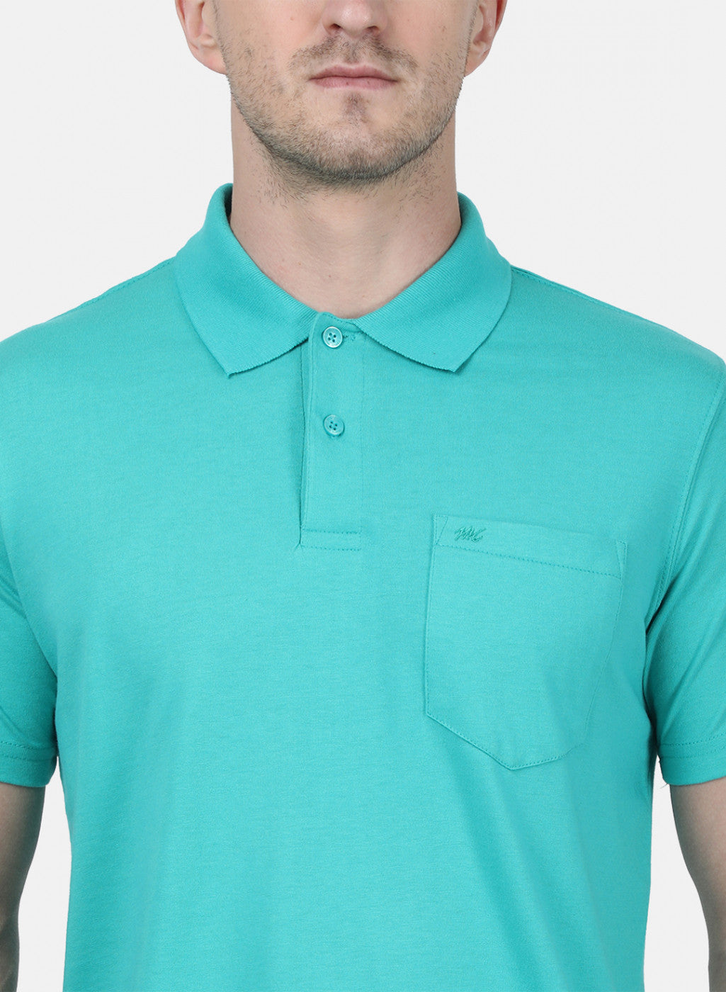 Mens Blue Plain T-Shirt