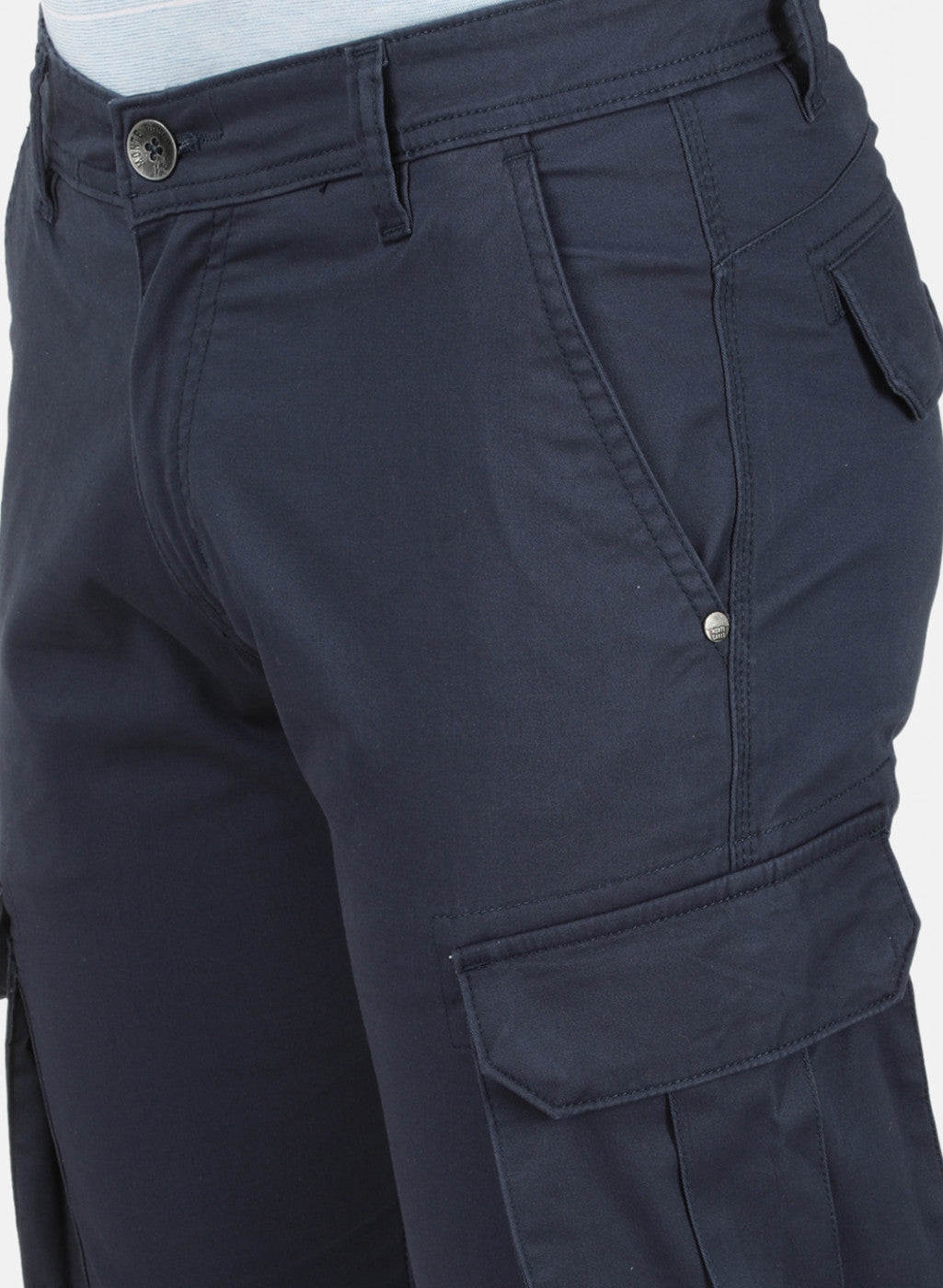 Mens Blue Slim Trouser