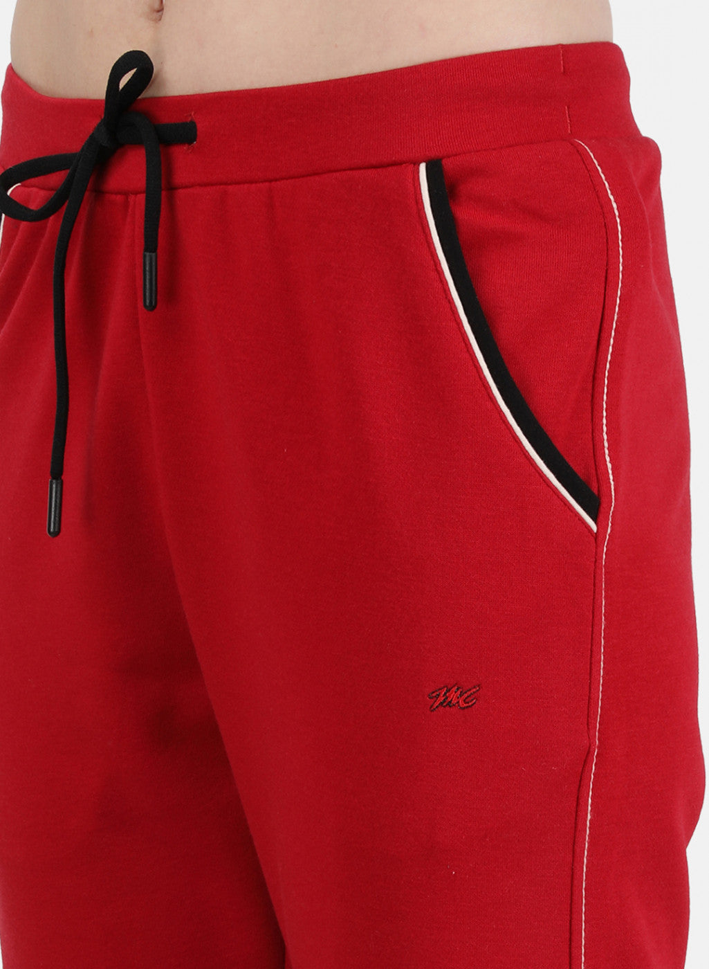 Womens Red Plain Lower