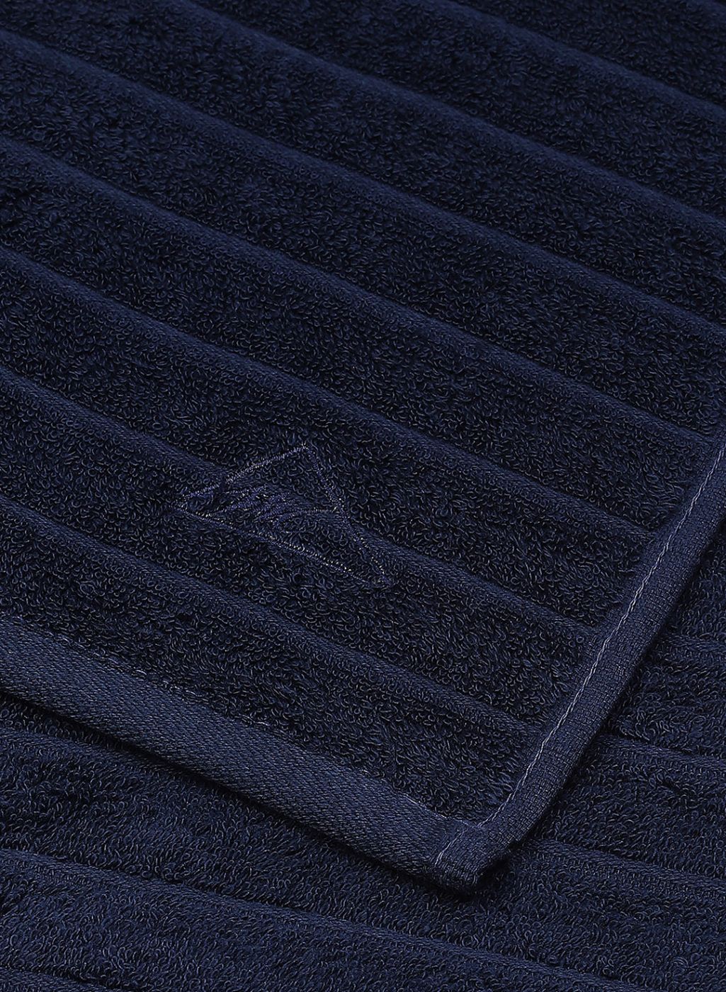 NAvy Blue Cotton 525 GSM Towel Set Pack of 2 (1 Bath & 1 Hand Towel)