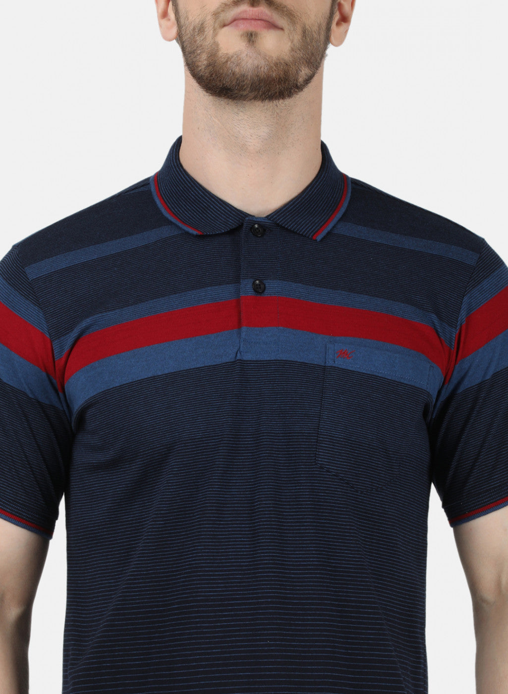 Mens NAvy Blue Stripe T-Shirt