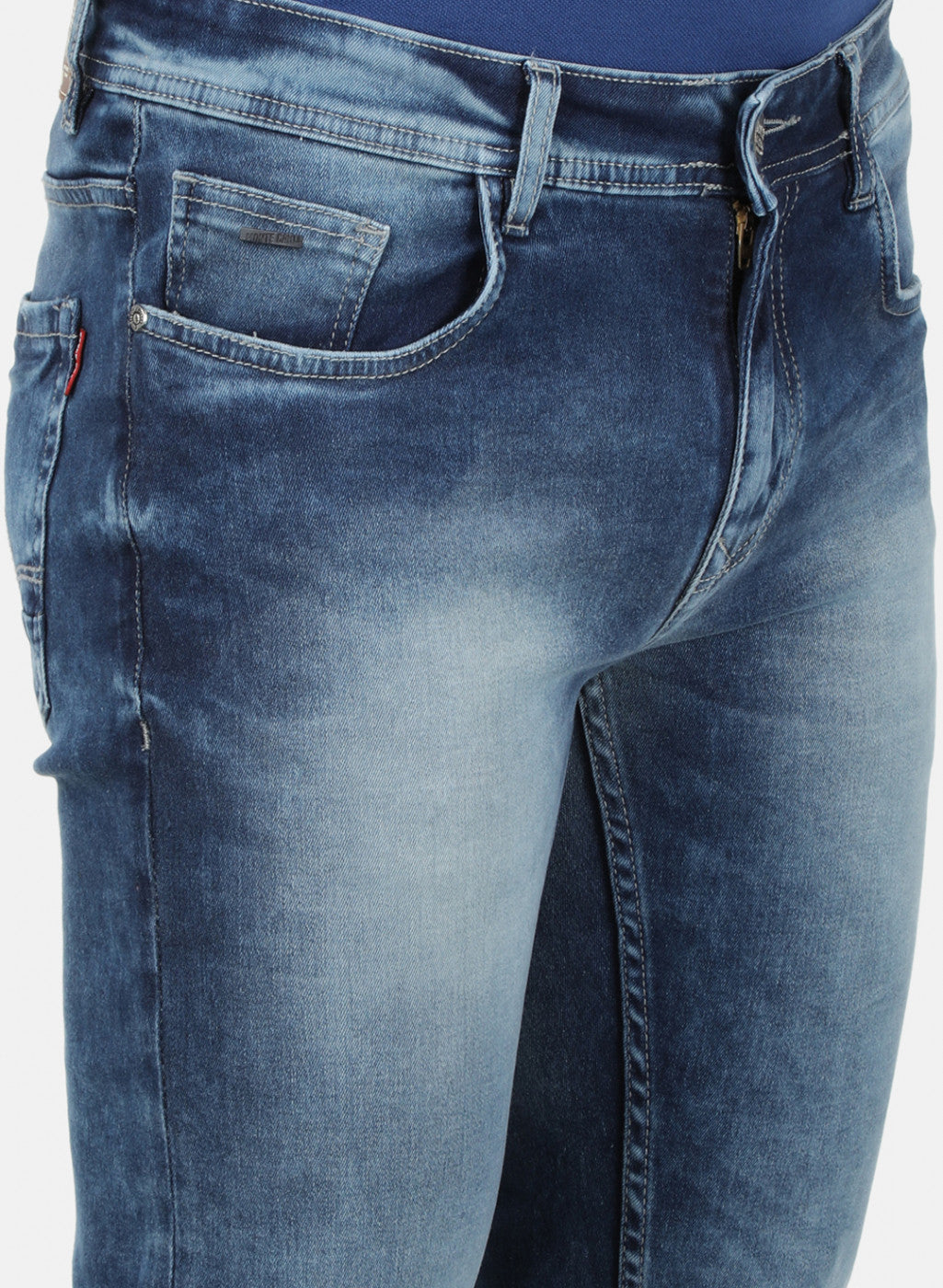 Mens Blue Narrow Denim