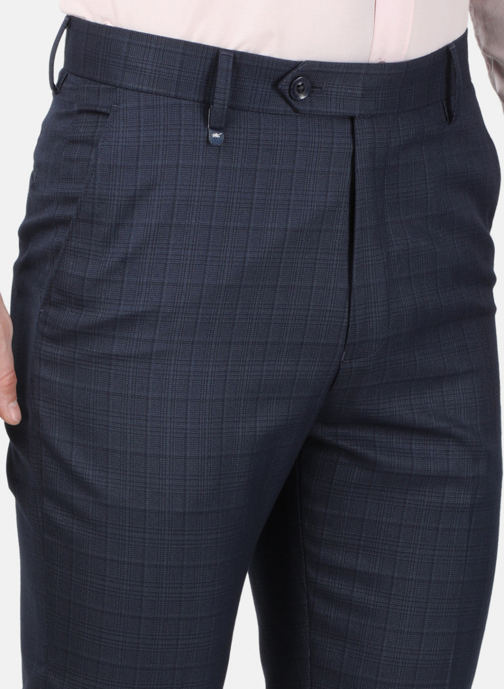 Mens Grey Smart Trouser