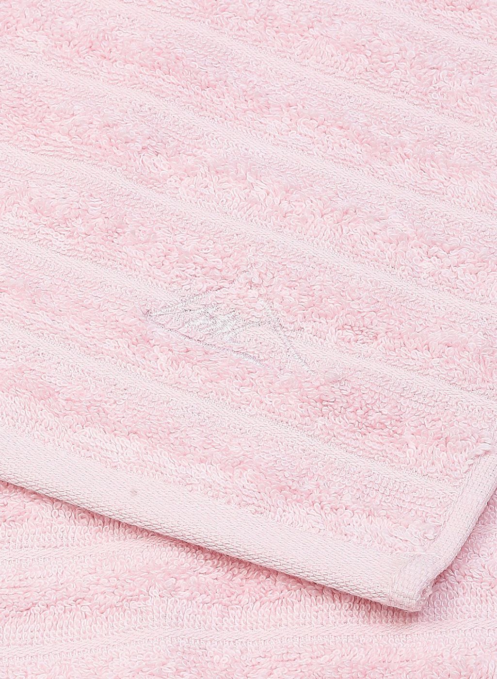 Light Pink Cotton 525 GSM Towel Set Pack of 2 (1 Bath & 1 Hand Towel)