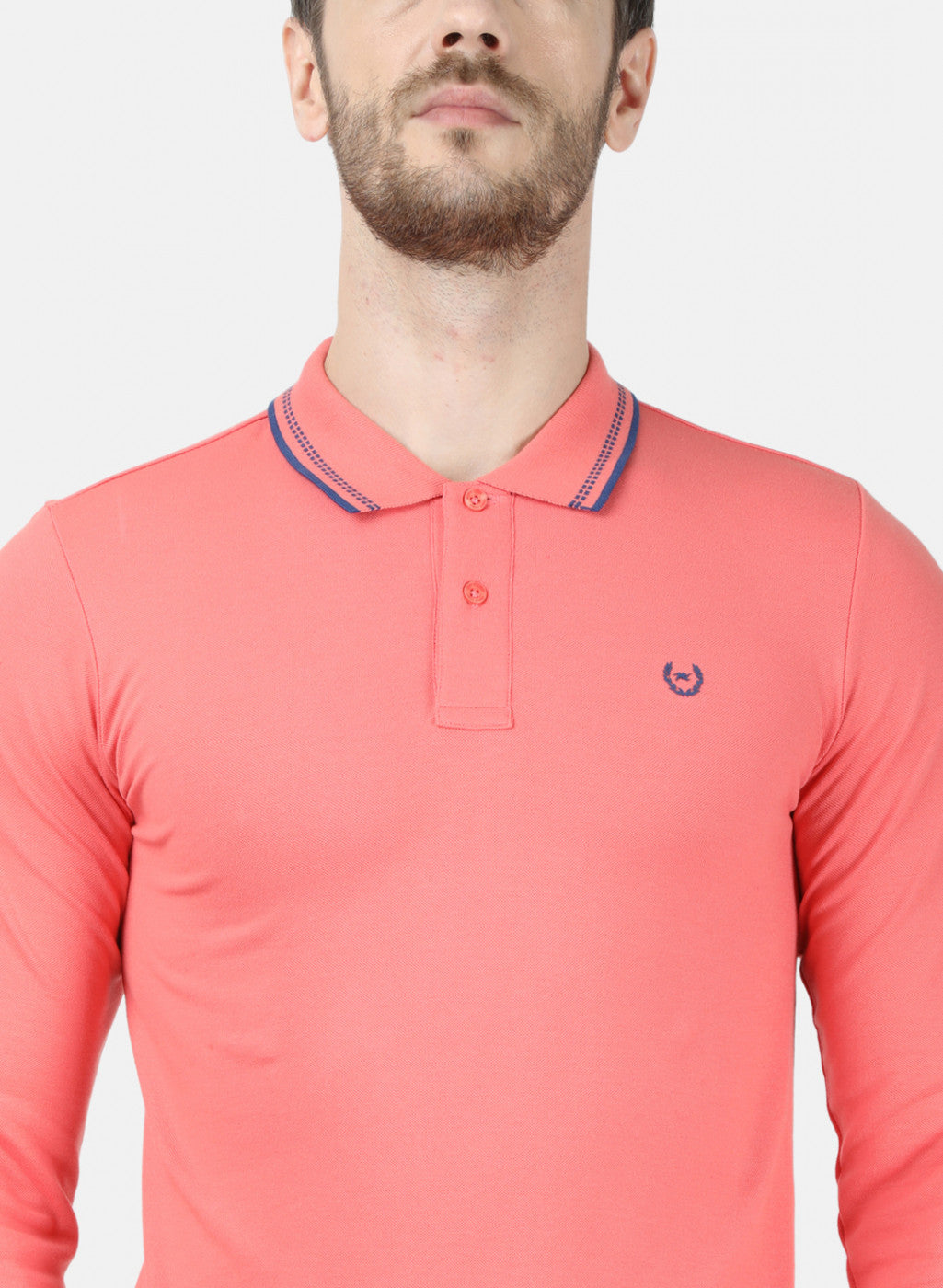 Mens Orange Plain T-Shirt